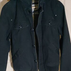 TNA Midnight Black Varsity Jacket